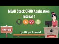 Mean Stack CRUD Application Tutorial 1 | MEAN Stack Beginners Tutorial in 30 Minutes