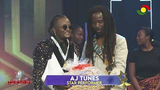 AJ Tunes was honored as the Star Performer for his outstanding rendition of Timi Dakolo's 'The Vow'