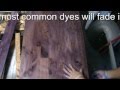 HOW TO USE FABRIC DYE TO STAIN WOOD  TUTORIAL