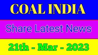 coal india share latest news || coal india share today new