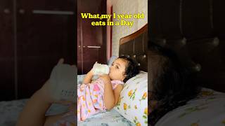 What my 1 Year Old Baby Eats in a Day 🌽 #shorts