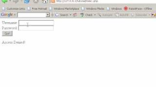 PHP Tutorial #2 - Login form