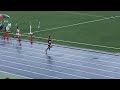 第３９回葛飾区陸上競技選手権大会　中学２年生男子１００ｍ　翔太