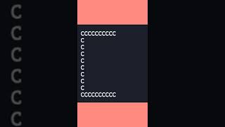 #Shorts🔥 #Java_Pattern_Program👨💻 Print Alphabet C using For loop in java language.