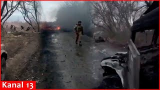 “Azov” fighters’ close-range battle with Russians in Bakhmut - Russians’ equipment set on fire