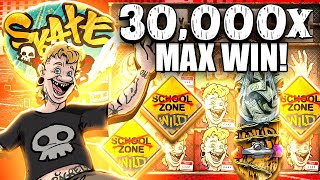 HE HIT THE ULTRA RARE 30,000X MAX WIN ON SKATE OR DIE!