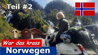 Norwegen Motorrad Tour & Vespa GTS 125 Roadtrip | Geiranger | Atlantikstraße Reise