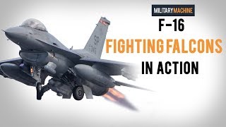F-16 Fighting Falcon In Action (Military Machine)