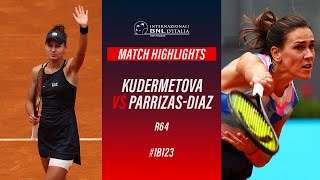 Kudermetova vs Parrizas-Diaz R64 Match Highlights #IBI23