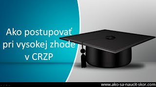 Bakalárska práca - Ako postupovať pri vysokej zhode v CRZP