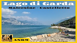 [4K]Driving Amazing Lake Garda/Italy/Veneto[Malcesine to Castelletto]