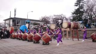 追悼演奏「涌谷太鼓」石巻日和山2016