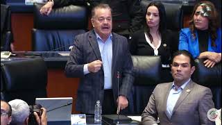 Senador Mario Humberto Vázquez para denunciar las amenazas que recibió en el Pleno del Senado