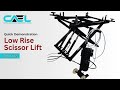 Low Rise Scissor Lift with 2.8Ton Capacity | CAEL Automotive Equipment : Canada & USA