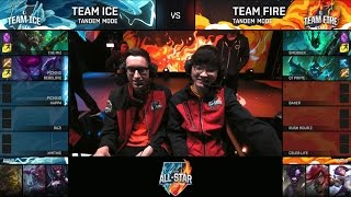 Baker (Bjergsen + Faker ) - Team Ice vs Team Fire - Tandem Mode - ALL STAR 2016