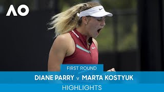 Diane Parry v Marta Kostyuk Highlights (1R) | Australian Open 2022