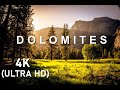 FLYING OVER DOLOMITES (4K UHD) - Relaxing Piano Music With Beautiful Nature Videos - 4K ULTRA HD