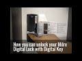 set up milre digital lock set digital key