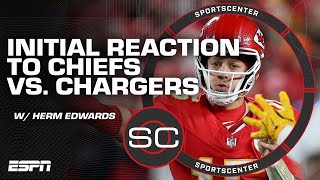 'WE'VE SEEN THIS MOVIE' 🗣️ Herm Edwards' reaction to Chiefs vs. Chargers | SportsCenter