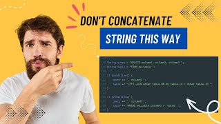 Don't concatenate String this way | Java String Concatenation