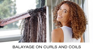 Balayage Highlights and Lowlights on Natural Textured Hair | High Definition Color | Kenra Color