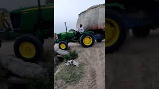 John Deere 5036 + Mahindra 275 with full loaded trolly