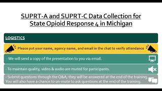 SOR 4 SUPRT Data Collection Training