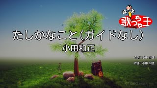 【ガイドなし】たしかなこと / 小田和正【カラオケ】