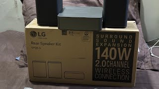 LG SPQ8-S Rear Speaker Kit (for LG Soundbar SC9S) Unboxing and First Impressions