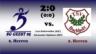 Highlights SG Geest 05 II vs. TSV Buchholz II - 13.08.2016