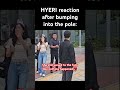 hyeri reaction after bumping into the pole hyeri girlsday kpop kpopidol koreanactress