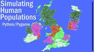 Simulating Human Populations | Using python and pygame