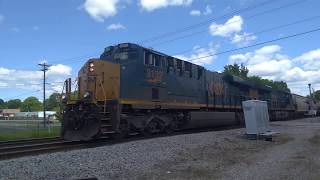 CSX 🌽 Corn Train V346 heading Southbound With CSXT 3132 in the lead @ Monroe 5/1/20.