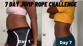 7 Day Jump Rope Challenge Transformation