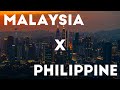 MALAYSIA X PHILIPPINE. PETRONAS TWIN TOWERS LIGHT UP IN PHILIPPINE FLAG