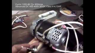 Curtis 1209Motor Controller and Advanced DC motor test