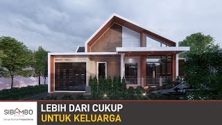 IMPIAN BANGET !!! Desain Rumah Modern 1 Lantai 4 Kamar Tidur | 264 Sqm