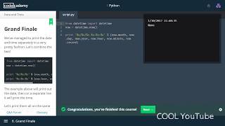 DATE and TIME Learn Python with CodeCademy