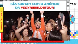 Veja como foi o grande anúncio do @RBDOficialMusica com a #SoyRebeldeTour! | UMusic Studio