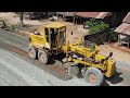 amazing modern machines road construction best motor grader technique skill grading gravel