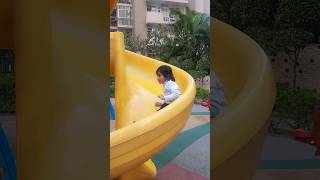 Cute little Aaru enjoying slide #aaru #cuteaaru #shortvideo #cutebaby #shorts