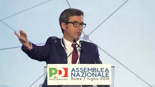 Andrea Orlando all'Assemblea Pd