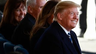 Trump jokes about staff, wife at Washington events