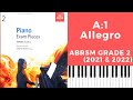 ABRSM Grade 2 Piano (2021 - 2022) A:1 Allegro - Thomas Attwood