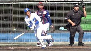 実戦デビューでツーベースを放つなど活躍したルーキー津田の4打席まとめ！ (2024/02/10)