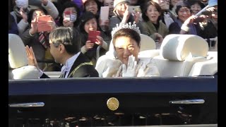 【祝賀御列の儀】青山通りで雅子さまのティアラが光り輝く瞬間!! The Emperor's coronation celebration parade