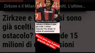 Milan Zirkzee Ci siamo manca solo il nodo commissioni #milan #seriea