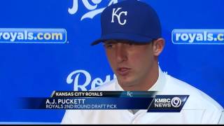 Royals introduce new draft pick A.J. Puckett