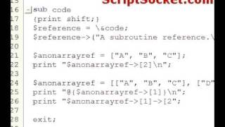 Perl Tutorial 83 - De-Reference Using the Arrow Operator