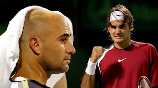 Federer vs Agassi | The Battle of Legends!